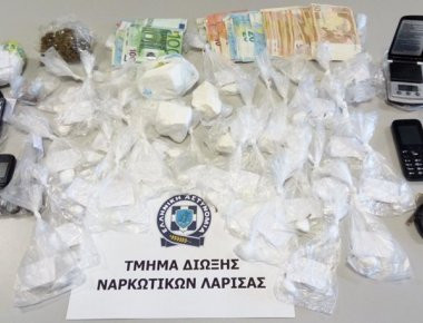 Λάρισα: Κύκλωμα διακινούσε μεγάλες ποσότητες κοκαΐνης